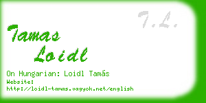 tamas loidl business card